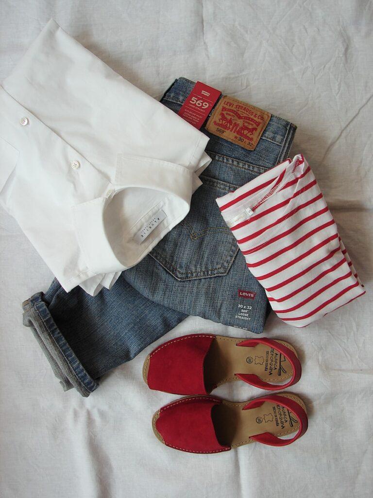 assorted clothes